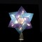 Kurt Adler 8&#x22; Lighted Blue and White Star of David Capiz Shell Christmas Tree Topper - Clear Lights